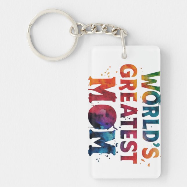 World's Greatest Mom Keychain (Front)