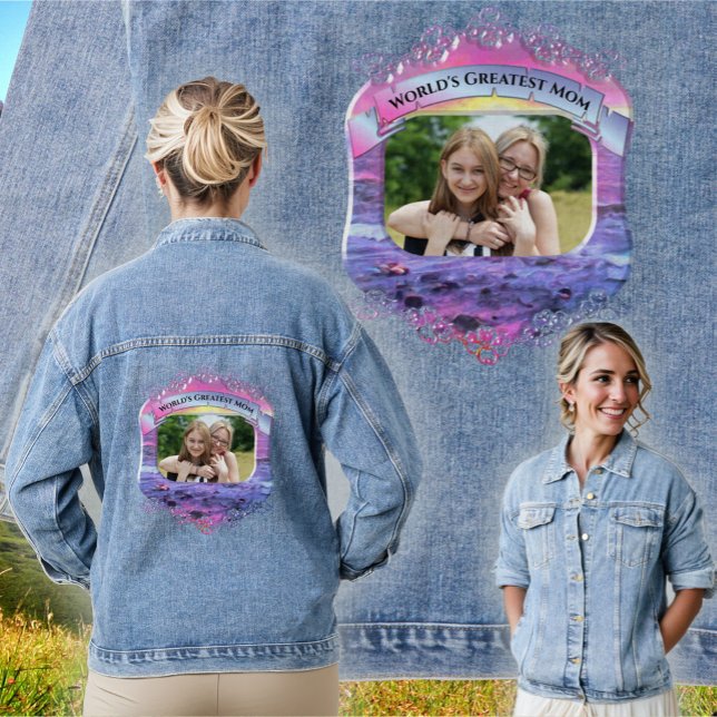 World's Greatest Mom Mexico Sunset 0909 Denim Jacket (Creator Uploaded)