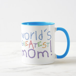 World's Greatest Mom Ringer Large Mug