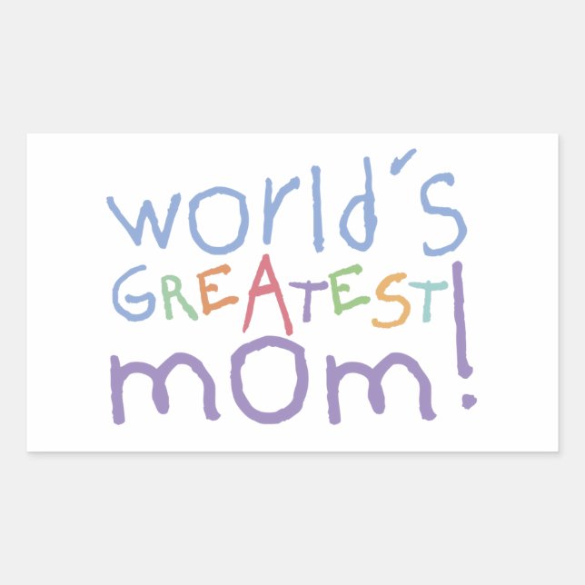 World's Greatest Mom Stickers (Front)