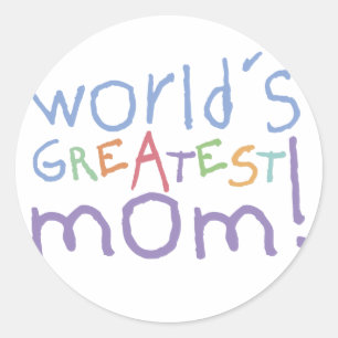 World's Greatest Mom Stickers
