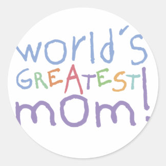 World's Greatest Mom Stickers