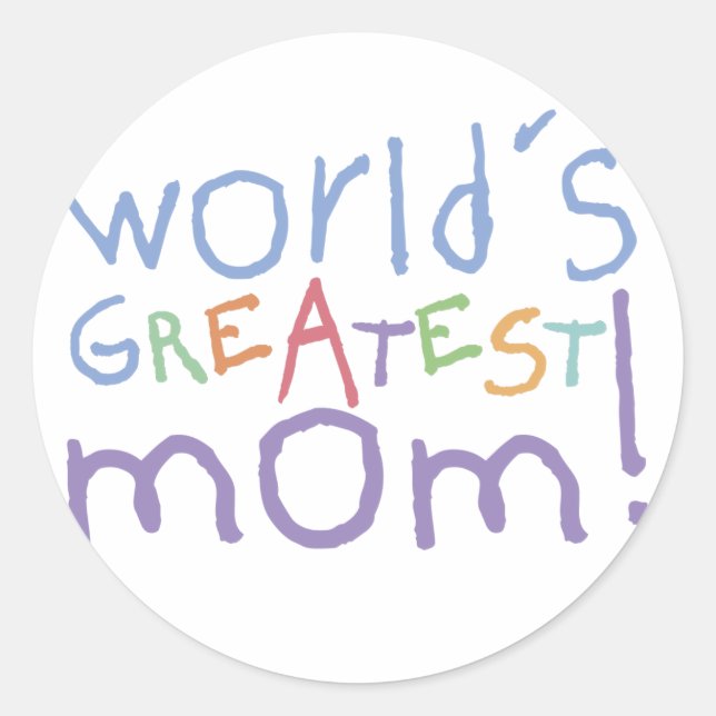 World's Greatest Mom Stickers (Front)