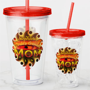 World's Greatest Mom Sunset Eye 2106 Acrylic Tumbler