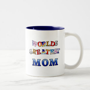 Worlds Greatest Mom Two-Tone Coffee Mug