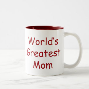 Worlds Greatest Mom Two-Tone Coffee Mug