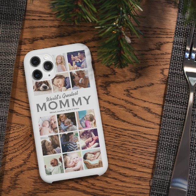 Worlds Greatest Mommy Photo Collage Case-Mate iPhone Case (Creator Uploaded)
