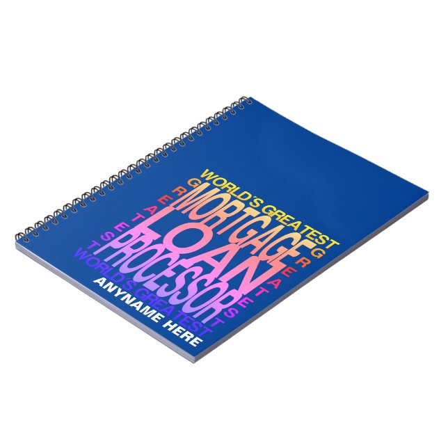 Worlds Greatest Mortgage Loan Processor Notebook (Left Side)