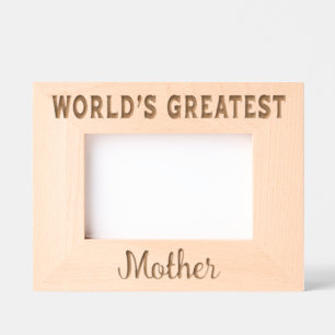World's Greatest Mother Etched Frames