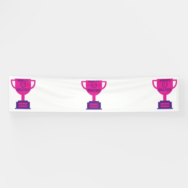 World's Greatest Mother's Day 2.5x12 Vinyl Banner (Horizontal)