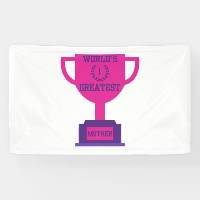 World's Greatest Mother's Day 3x5 Vinyl Banner (Horizontal)