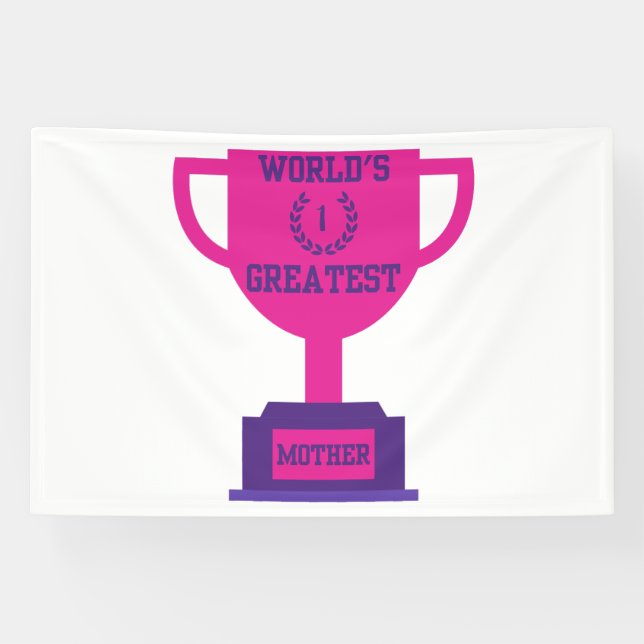 World's Greatest Mother's Day 4x6 Vinyl Banner (Horizontal)