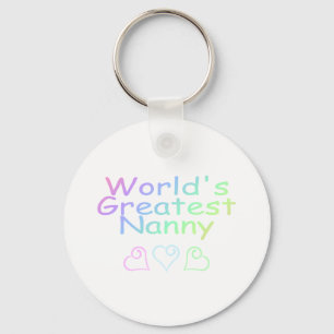 Worlds Greatest Nanny Keychain