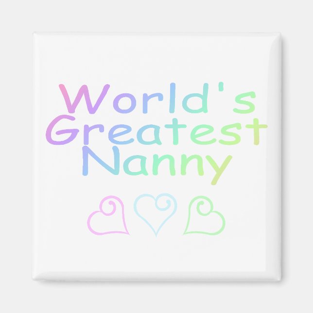 Worlds Greatest Nanny Magnet (Front)