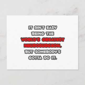 World's Greatest Neurosurgeon Joke Postcard