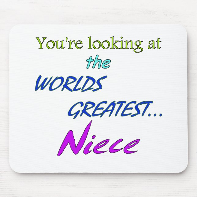Worlds Greatest Niece Mouse Pad (Front)