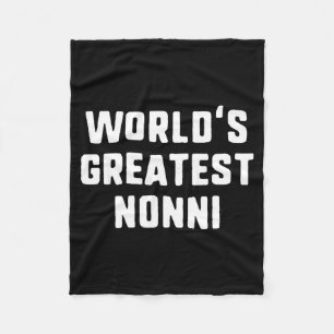 World's greatest nonni funny family fleece blanket