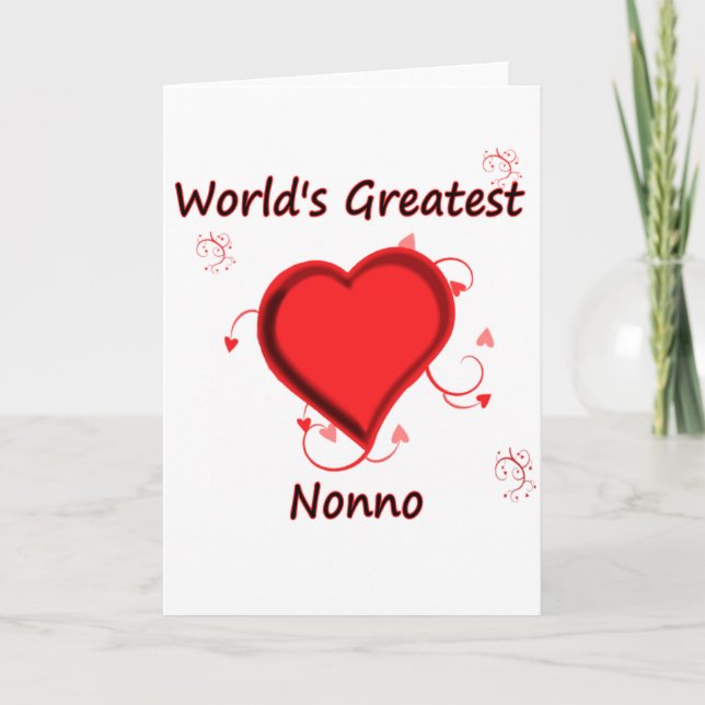 World's Greatest nonno Card (Front)
