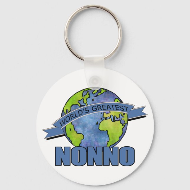 World's Greatest Nonno Keychain (Front)