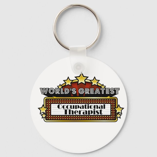 World's Greatest Occupational Therapist Keychain (Front)