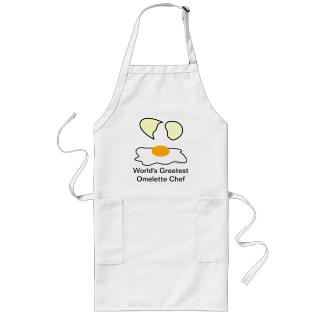 World's Greatest Omelette Chef Long Apron (Front)