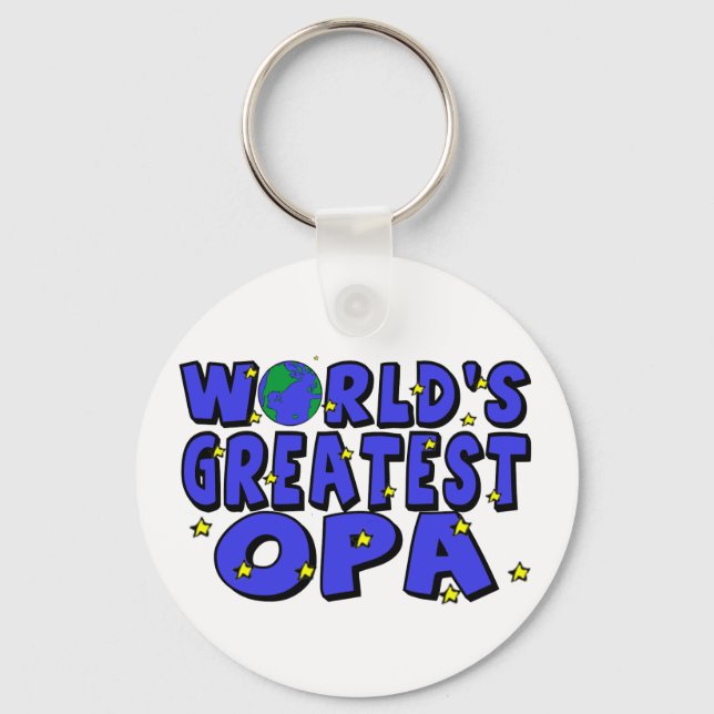 World's Greatest Opa Keychain (Front)