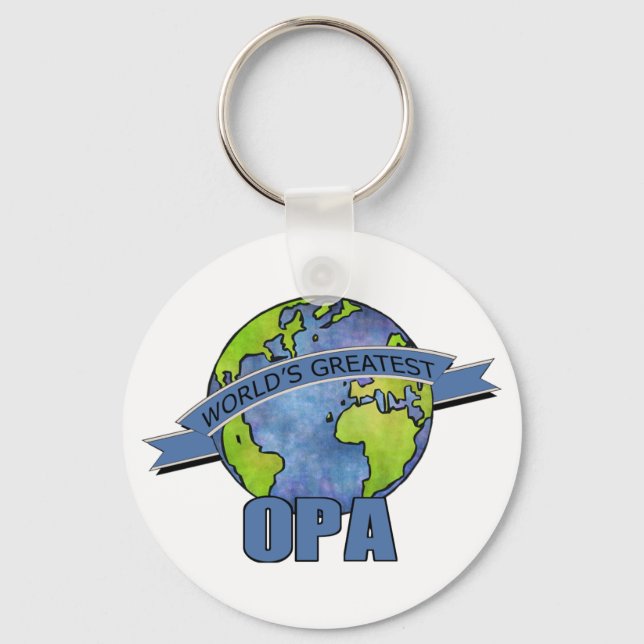 World's Greatest Opa Keychain (Front)