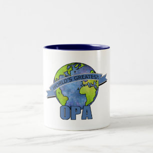 World's Greatest Opa Two-Tone Coffee Mug