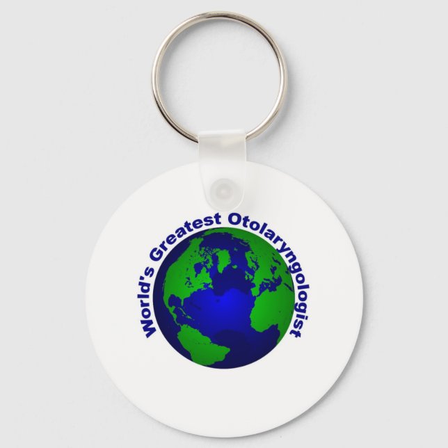 World's Greatest Otolaryngologist Keychain (Front)