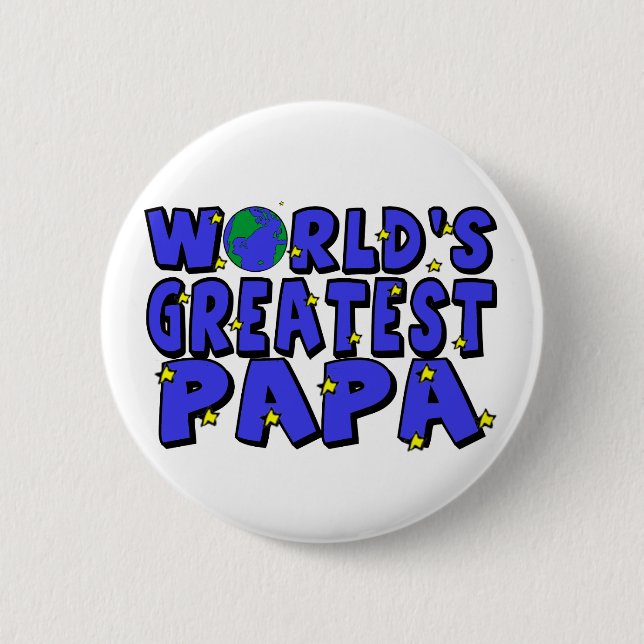 World's Greatest Papa 2 Inch Round Button (Front)