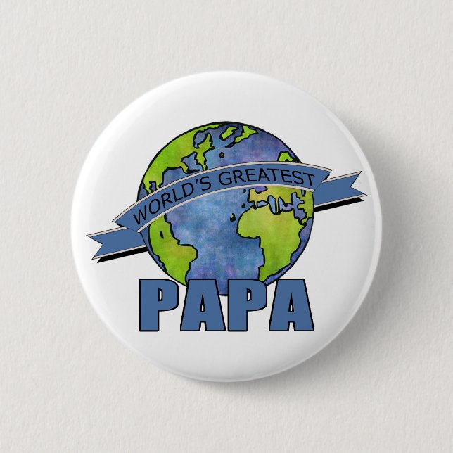 World's Greatest Papa 2 Inch Round Button (Front)