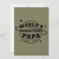 World's Greatest Papa Happy Father's Day Gift