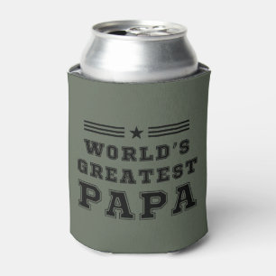 World's Greatest Papa Happy Father's Day Gift T-Sh Can Cooler