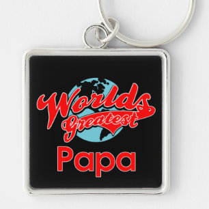 World's Greatest Papa Keychain