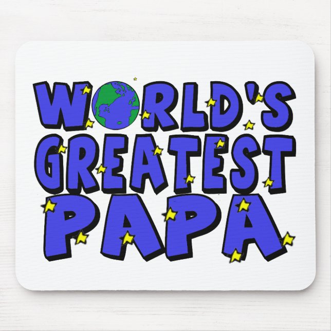 World's Greatest Papa Mouse Pad (Front)
