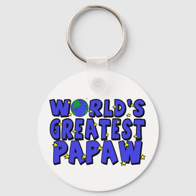World's Greatest Papaw Keychain (Front)