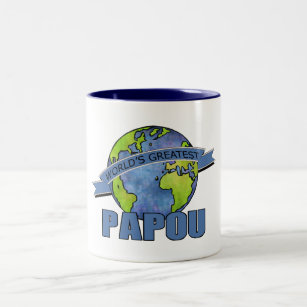World's Greatest Papou Two-Tone Coffee Mug