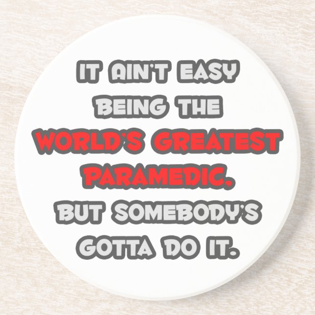 World's Greatest Paramedic Joke Coaster (Front)