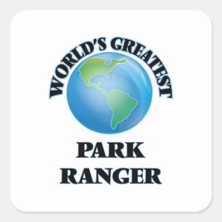 World's Greatest Park Ranger Square Sticker