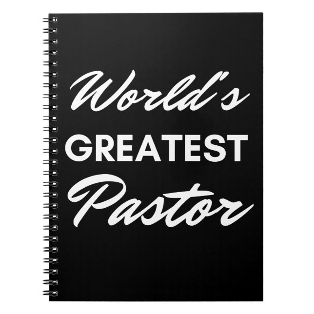 World's Greatest Pastor Notebook (Front)