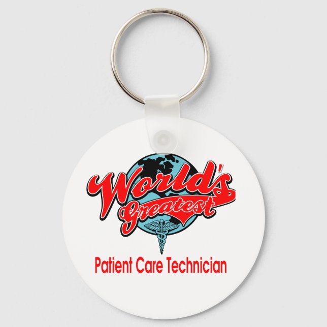 World's Greatest Patient Care Technician Keychain (Front)