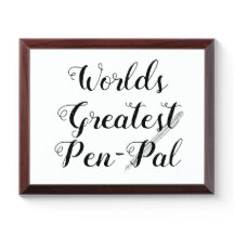 World's Greatest Pen Pal Award