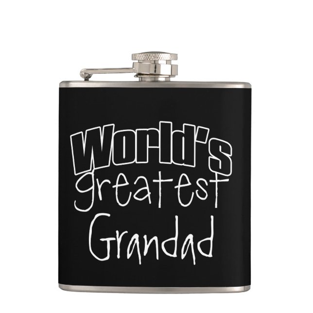 Worlds Greatest Personalized Hip Flask (Front)