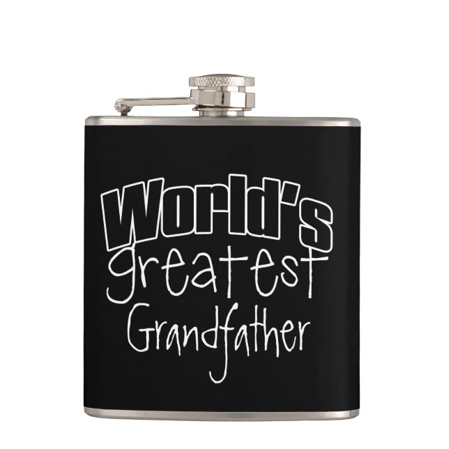 Worlds Greatest Personalized Hip Flask (Front)