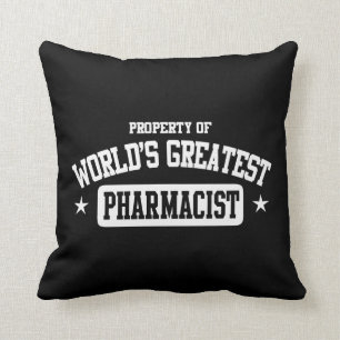 World's Greatest Pharmacist Throw Pillow
