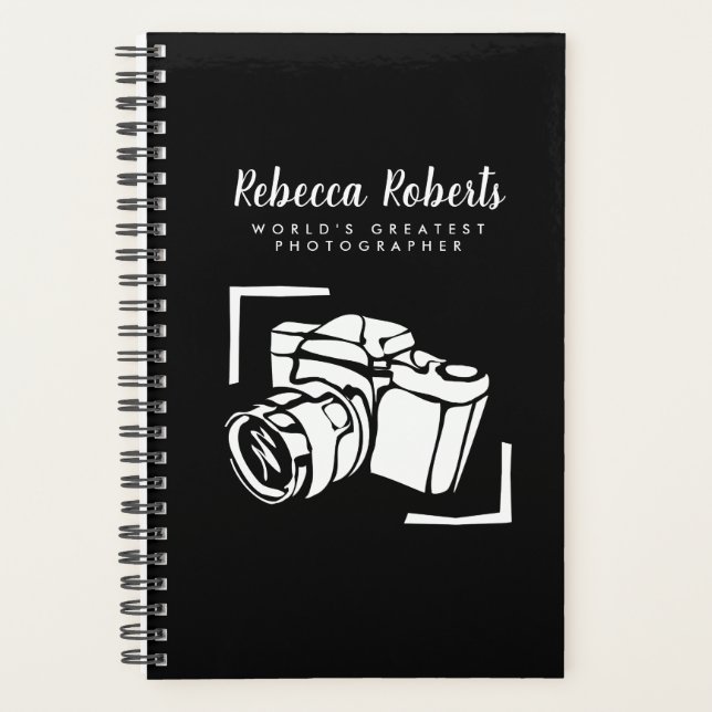 World's Greatest Photographer custom spiral Planner (Front)