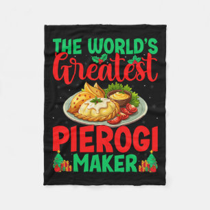 World's Greatest Pierogi Maker Polish Food Christm Fleece Blanket
