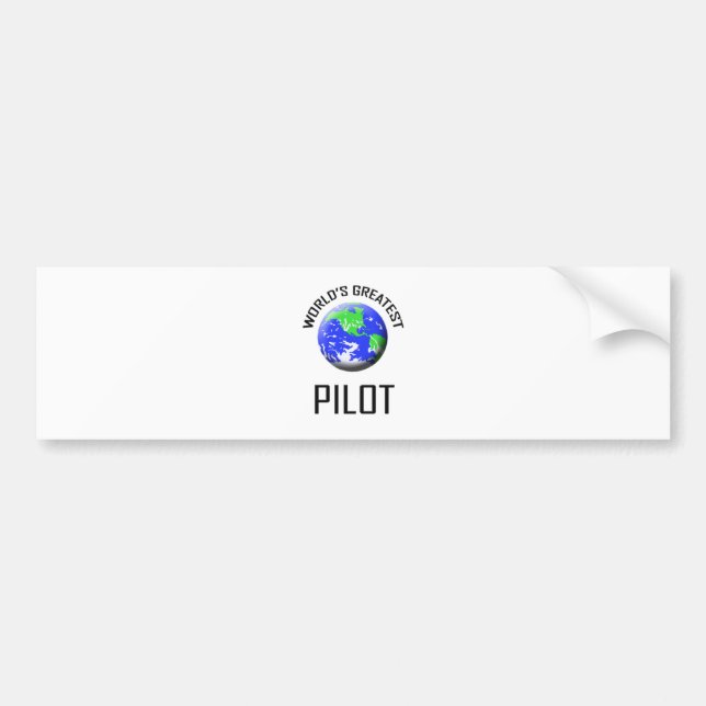World's Greatest Pilot Bumper Sticker (Front)