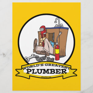 WORLDS GREATEST PLUMBER III MEN CARTOON FLYER