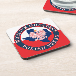 World's Greatest Polish Texan Coaster